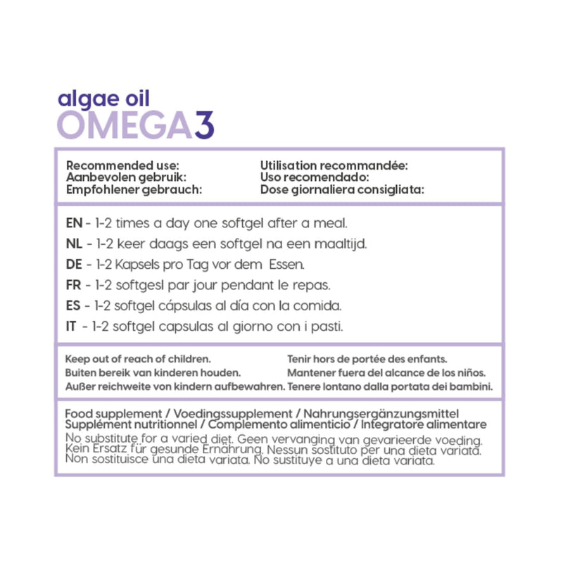 Omega 3 algenolie  | 60 softgels