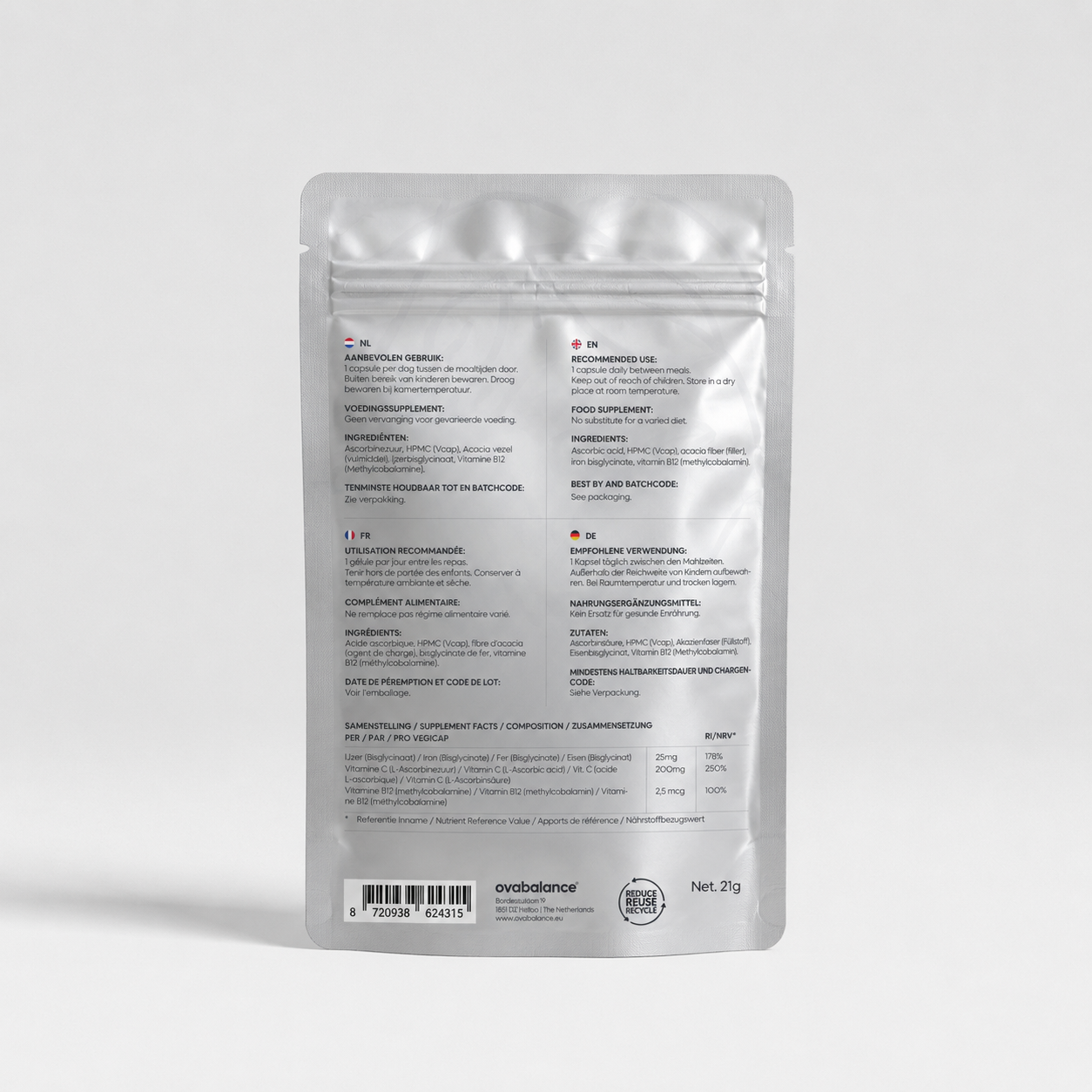 IJzer supplement vrouwen - FemmeFerro