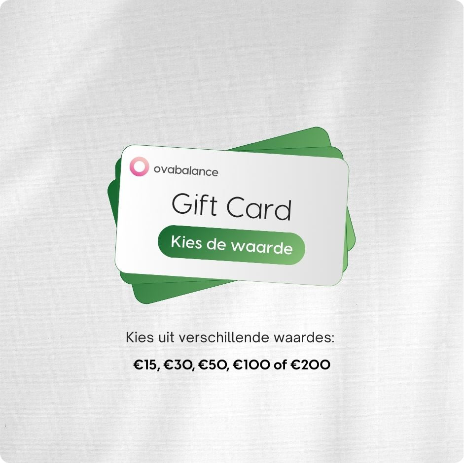 Kies zelf de waarde van jouw Ovabalance giftcard